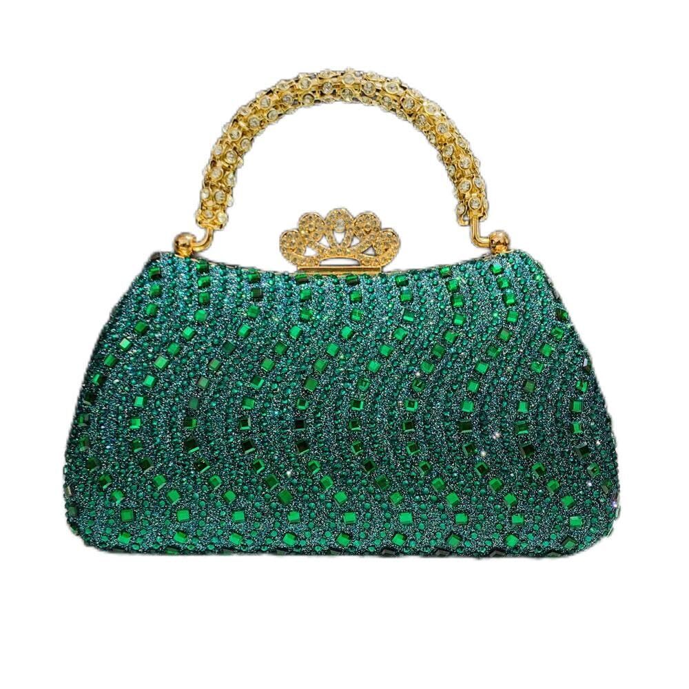 7172 Crystal Evening Clutch Bag, Sparkling Diamond Handbag, Suitable